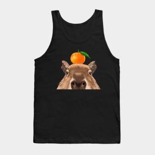 Peeking Capybara Tank Top